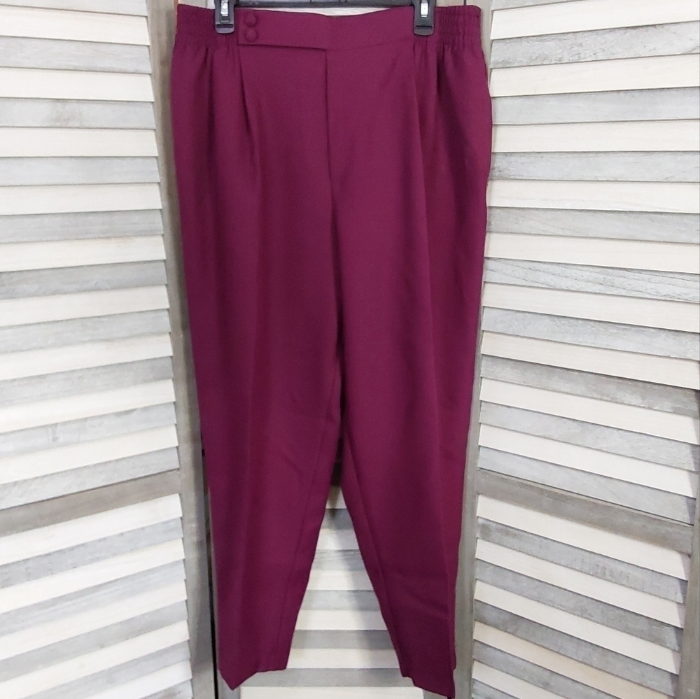 Petite Length pull on dress pants | Fundamental Things | 20W / 34  Petite